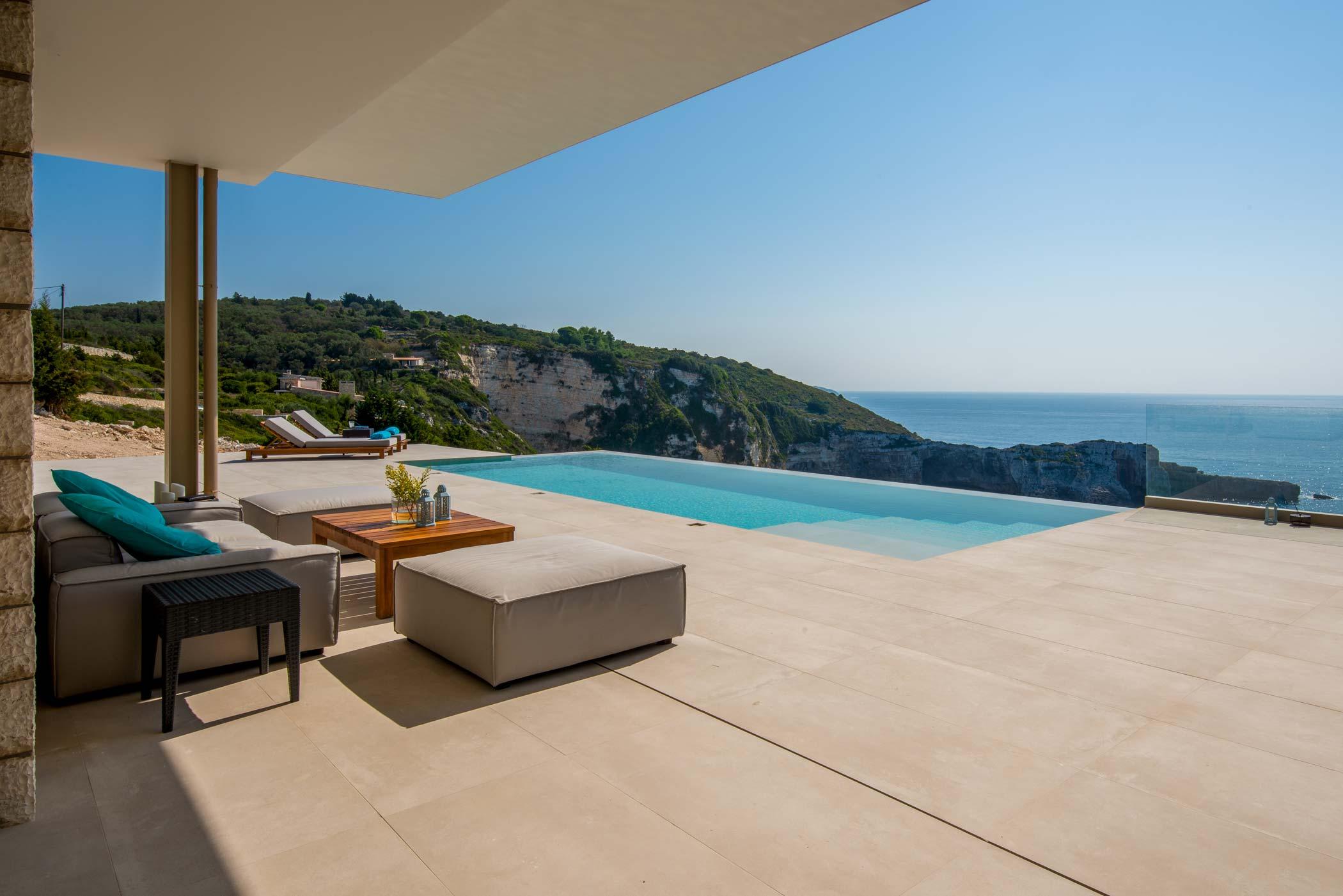 Modern Clifftop Luxury · Ionian Sea