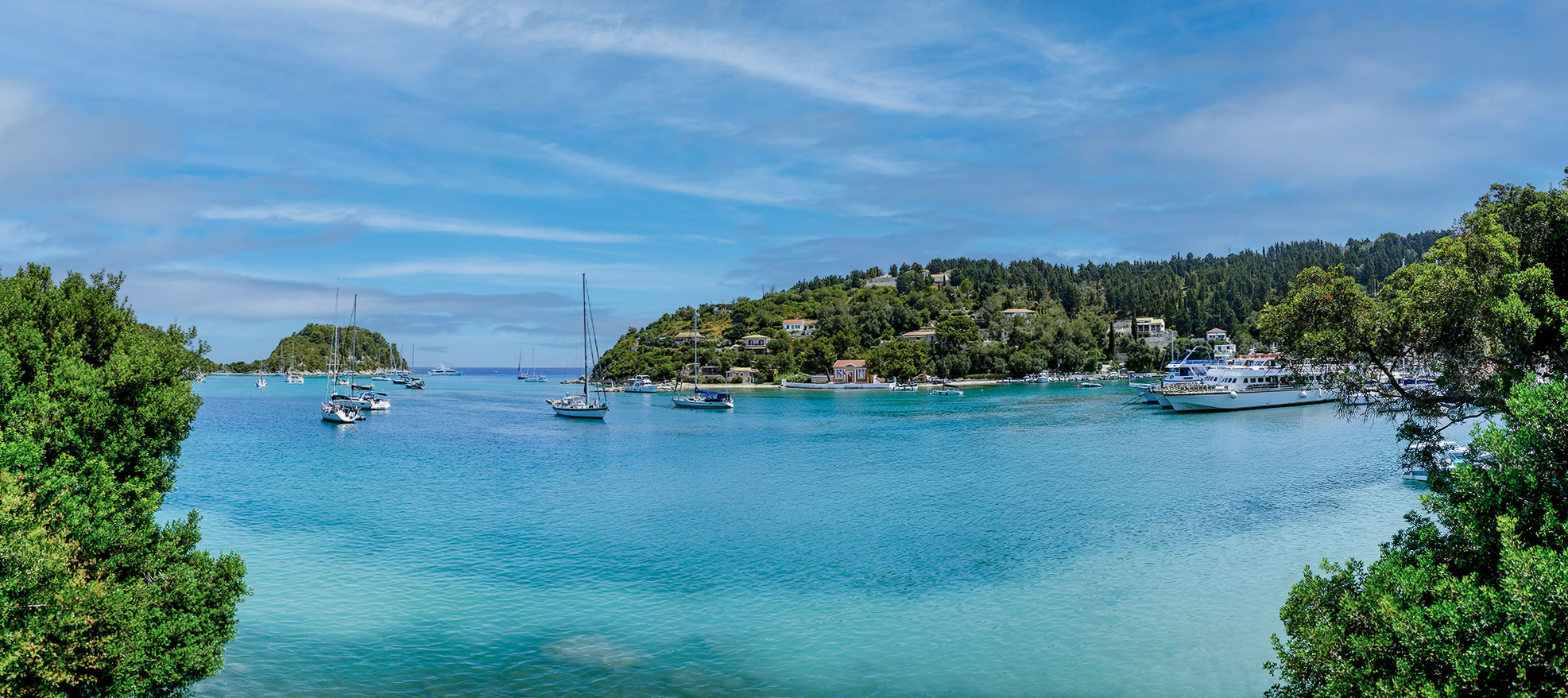 Paxos Island coastline